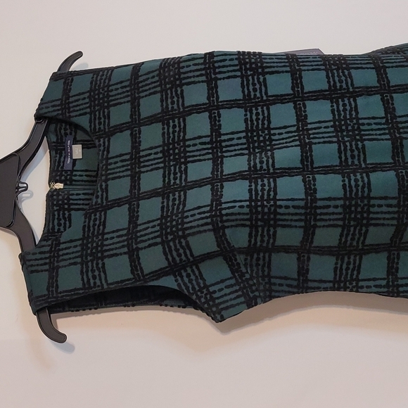 Tommy Hilfiger Women's Holiday Velvet Gingham Spruce and Black Color Dress - Picture 11 of 17